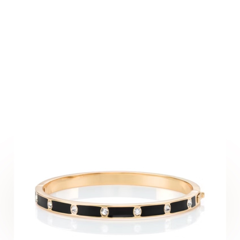 Kate Spade Black and Gold Bangle Bracelet EUC - Picture 3 of 5